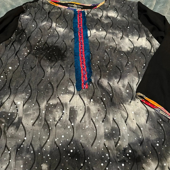 MAAHI & SHELLY NWOT Tunic Black Unique Size 20 - Picture 5 of 6